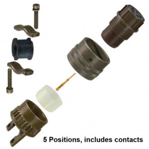 MS3126F14-5S, 5P Connector, Amphenol, Stock