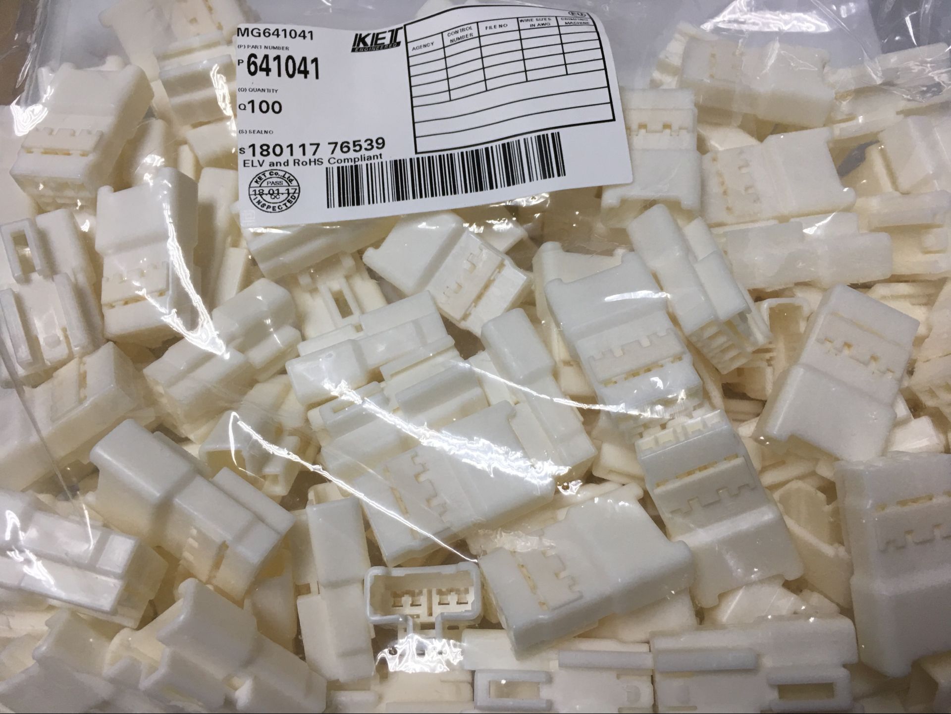 MG641041, KET, Stock, Connector