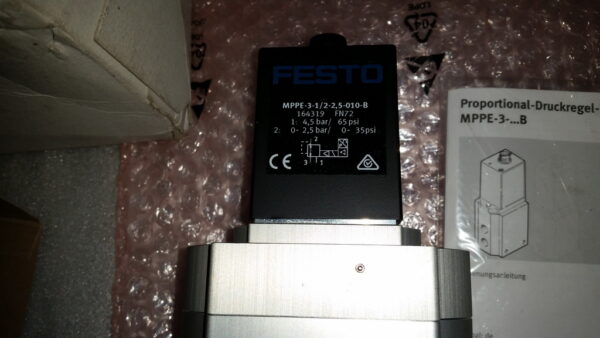 MPPE-3-1/2-2.5-010-B, 164319, Festo, Stock, Proportional Pressure Regulator, New - 图片 4