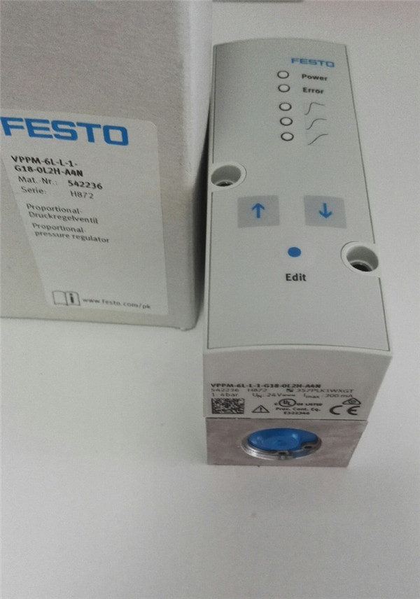 VPPM-6L-L-1-G18-0L2H-A4N, 542236, Festo, Stock, Proportional Pressure Regulator