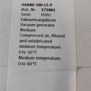 VADMI-200-LS-P, 171061, Festo, Stock, Vacuum Generators