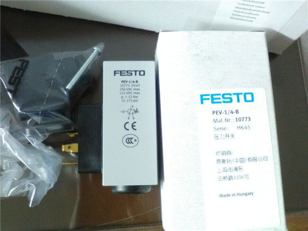 PEV-1/4-B, 10773, Festo, Stock, Pressure Switch
