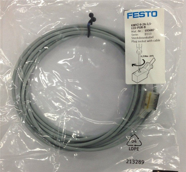 KMYZ-9-24-2.5-LED-PUR-B, 193687, Festo, Stock, Cable