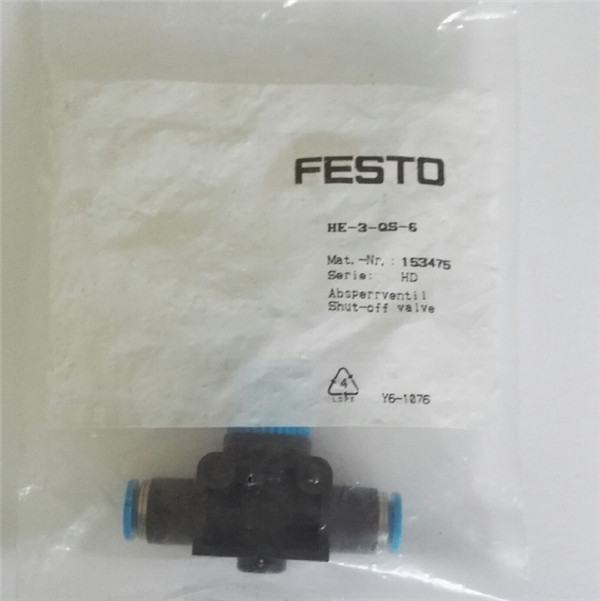 HE-3-QS-6, 153475,  Festo, Stock, Shut-Off Valve