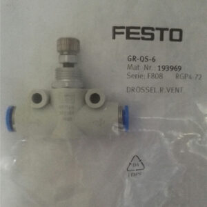 GR-QS-6, 193969, Festo, Stock Flow Control Valve