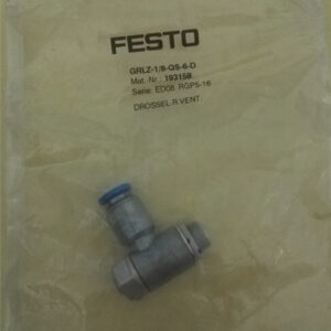 GRLZ-1/8-QS-6-D, 193158, Festo, Stock Flow Control Valve