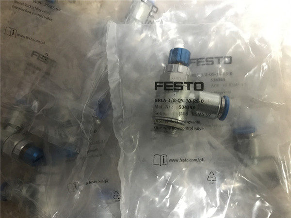 GRLA-3/8-QS-10-RS-D, 534343, Festo, Stock ,Flow Control Valve