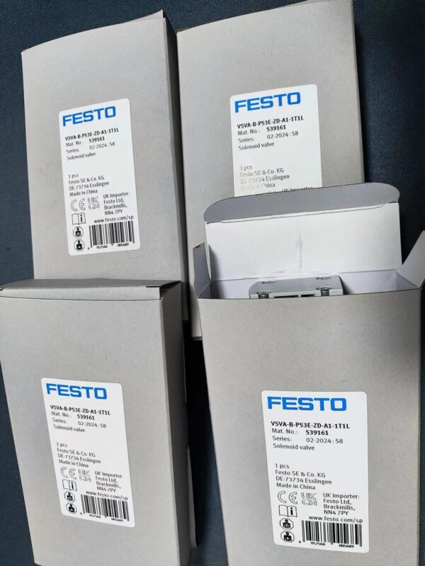 539161, VSVA-B-P53E-ZD-A1-1T1L, New And Original, Solenoid Valve, In Stock