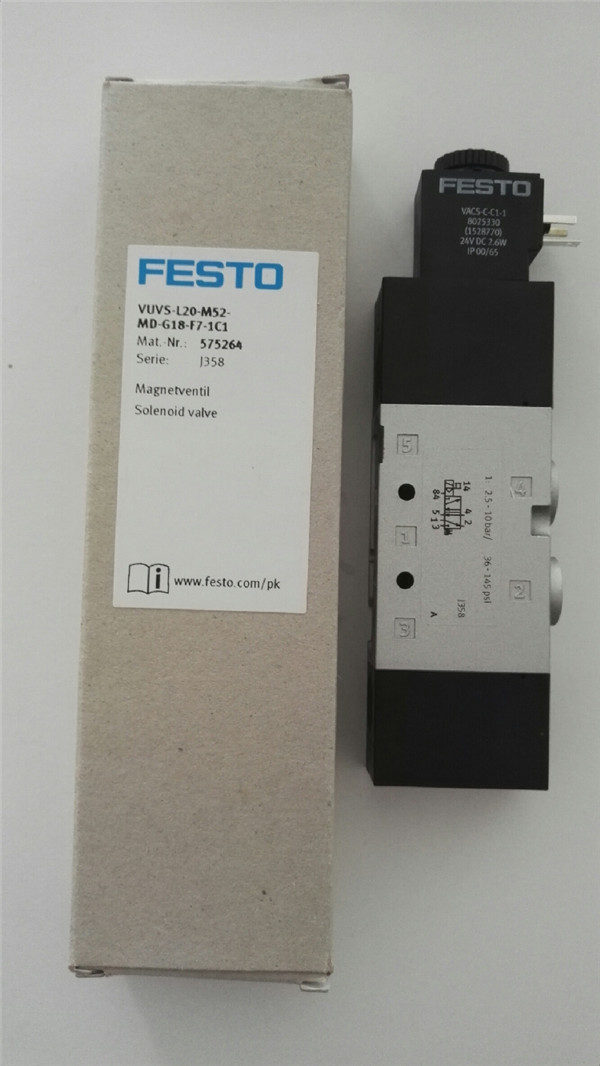 VUVS-L20-M52-MD-G18-F7-1C1, 575264, Festo, Stock, Solenoid Valve