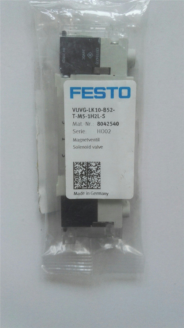VUVG-LK10-B52-T-M5-1H2L-S, 8042540, Festo, Stock, Solenoid Valve