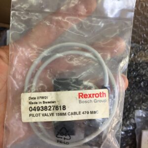 Stock, Rexroth,0493827618, Pilot valve cable, New