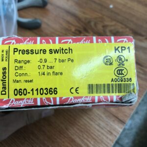 Stock, DANFOSS KP1 060-110366, Pressure Switch, New