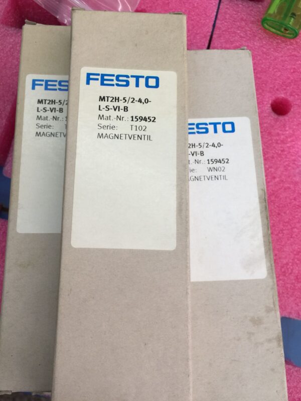 Stock, Festo, MT2H-5/2-4,0-L-S-VI-B, 159452, Solenoid Valve, New