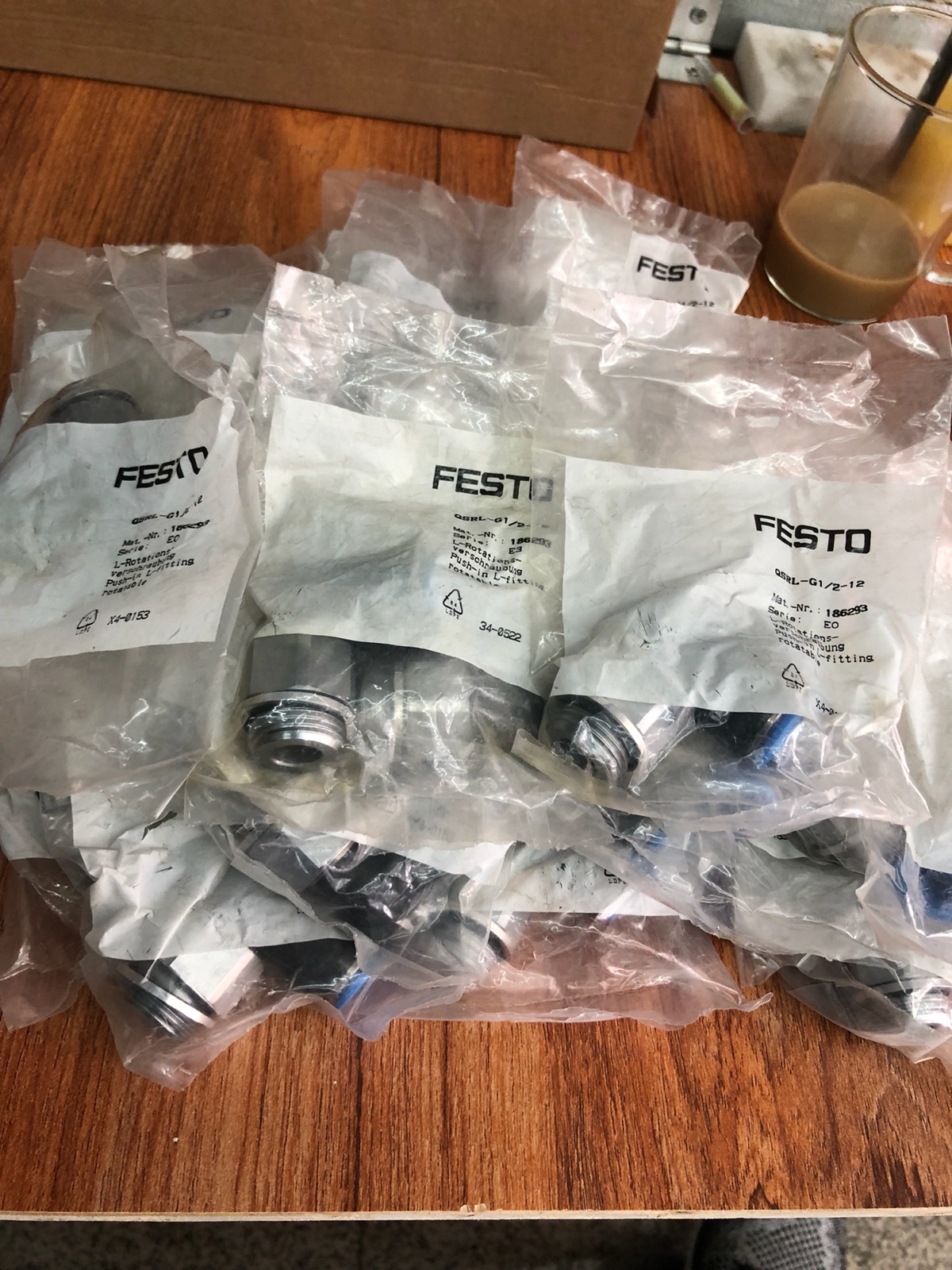 Stock, Festo, QSRL-1/2-12, 186293, Fitting, New - 图片 2