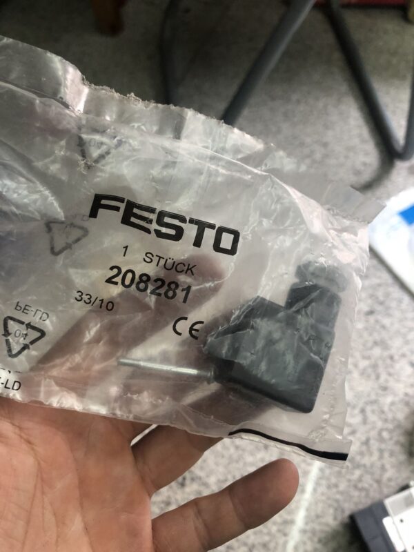 Excess Stock, Festo, PEV, 208281, Connector/Plug, 3Pin, New