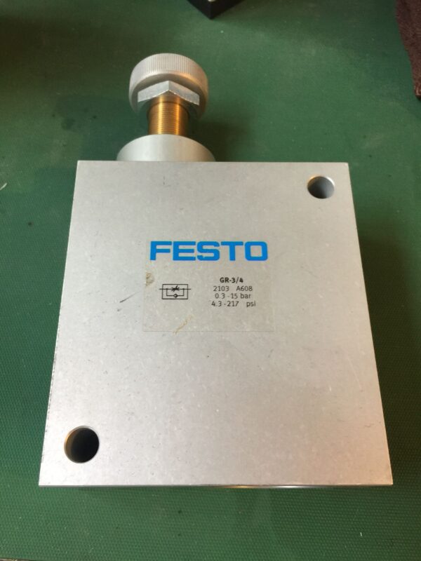 Stock, Festo, GR-3/4, 2103, Flow control valve, New
