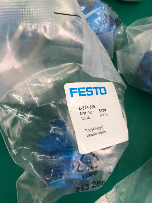 Stock, Festo, E-3/4-3/4, 3584, Fitting, New