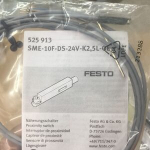 Stock, Festo, SME-10F-DS-24V-K2.5L-0E, 525913, Sensor, New
