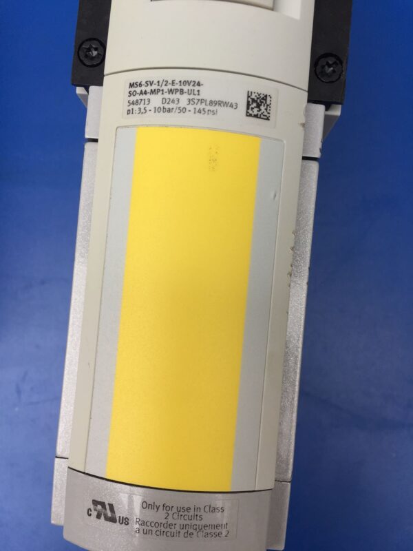 Stock, Festo, MS6-SV-1/2-E-10V24-SO-A4-MP1-WPB-UL1-Z, 548713, Quick Valve, Used - 图片 2