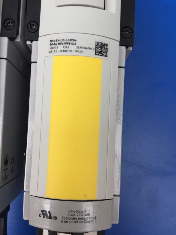 Stock, Festo, MS6-SV-1/2-E-10V24-SO-A4-MP1-WPB-UL1-Z, 548713, Quick Valve, Used - 图片 2