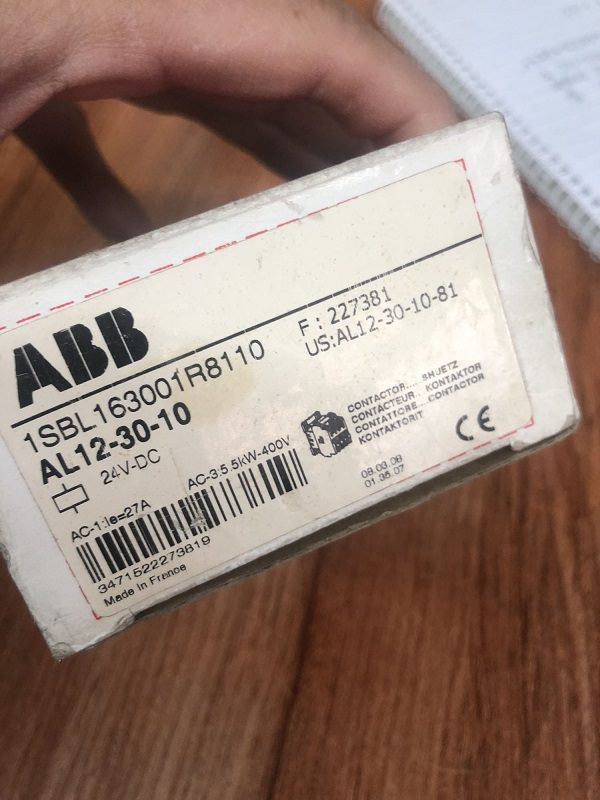 Stock, ABB, AL12-30-10 DC24V, Contactor, New