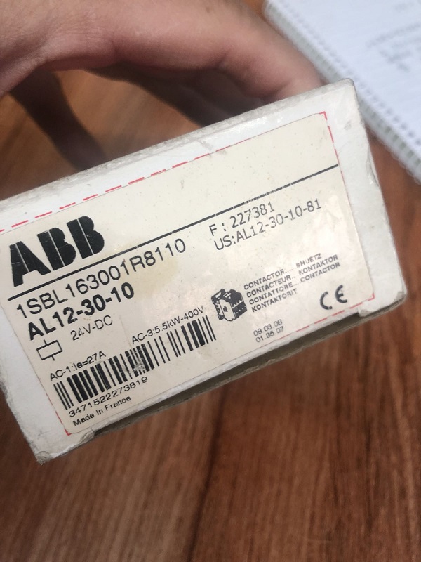 Stock, ABB, AL12-30-10 DC24V, Contactor, New