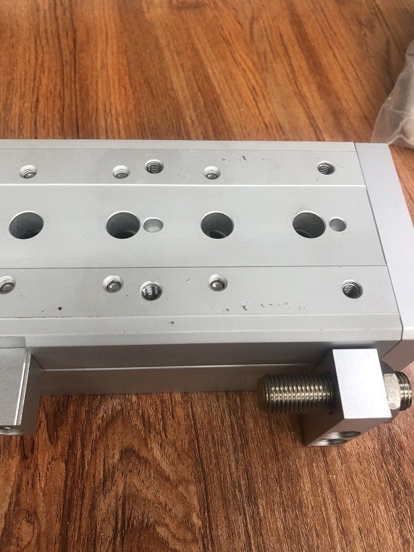 Stock, SMC, EMXS25-100R, Slide Table Cylinder, Used - 图片 2