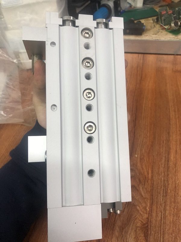 Stock, SMC, EMXS25-100R, Slide Table Cylinder, Used - 图片 4