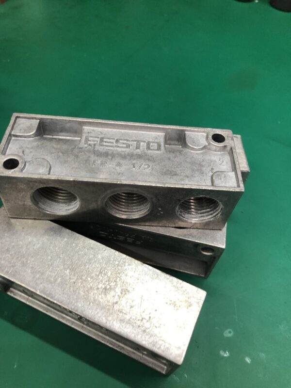 Stock, Festo, Distribution Block, FR-4-1/2, Used - 图片 2