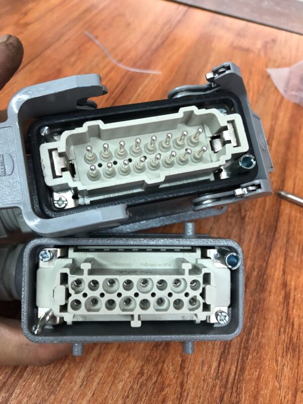 Stock, Harting, HAM 16 ES  16A 500V, Female+Male, Used