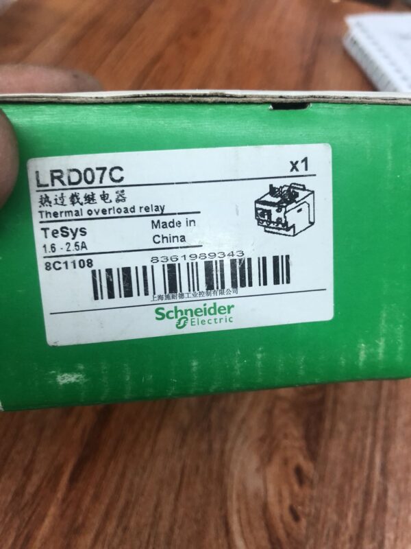 Stock, Schneider, LRD07C, 1.6-2.5A, Relay, New