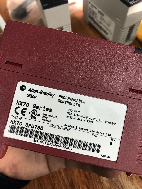 Stock, Allen-Bradley, NX70-CPU750, NX70-Series, CPU Unit, Refurbished - 图片 2