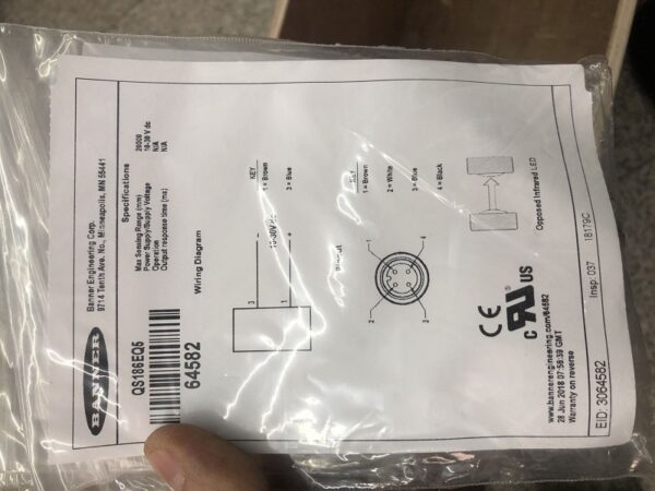 Stock, Banner, QS186EQ5 / 64582, Sensor, New - 图片 3