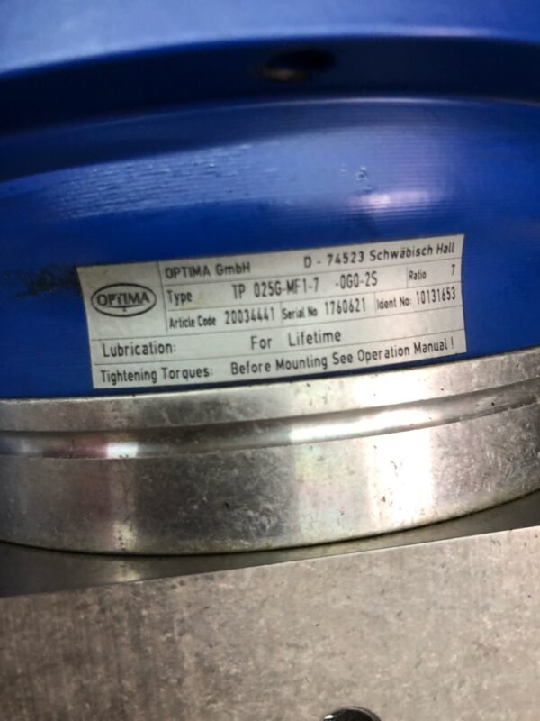 Stock, OPTIMA,  TP 025G-MF1-7-0G0-2S,  10131653, Used - 图片 4