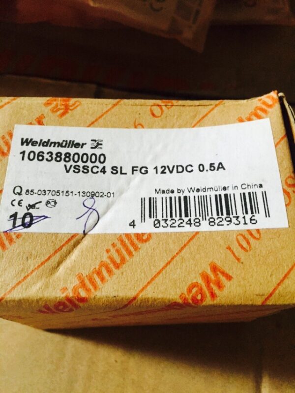 Stock, Weidmuller, 1063880000, VSSC4 SL FG 12VDC 0.5A, New