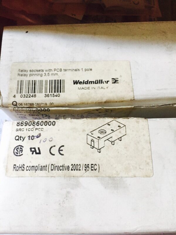 Stock, Weidmuller, 8690860000, 3.5mm, New