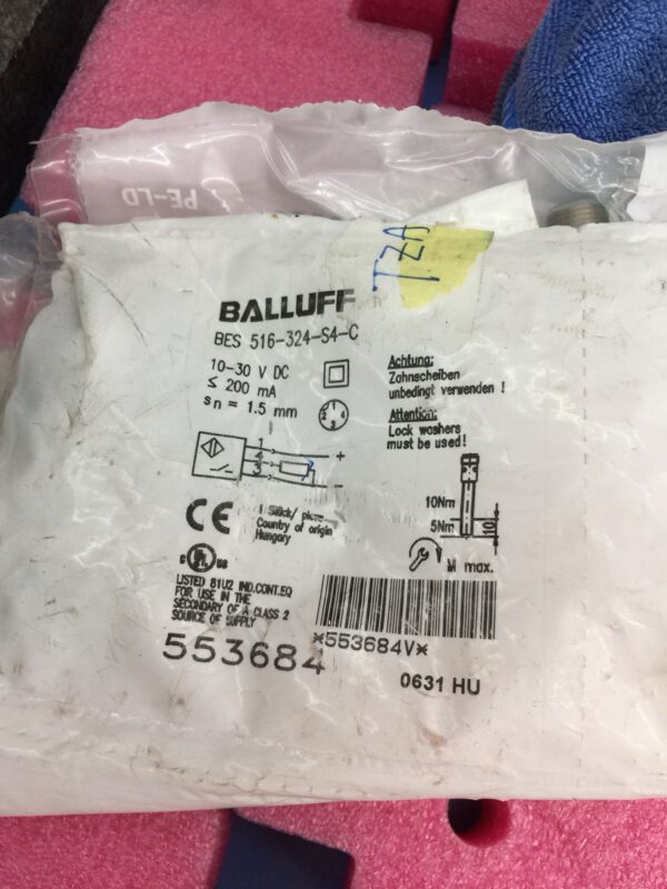 Stock, Balluff, BES 516-324-S4-C, Sensor, New