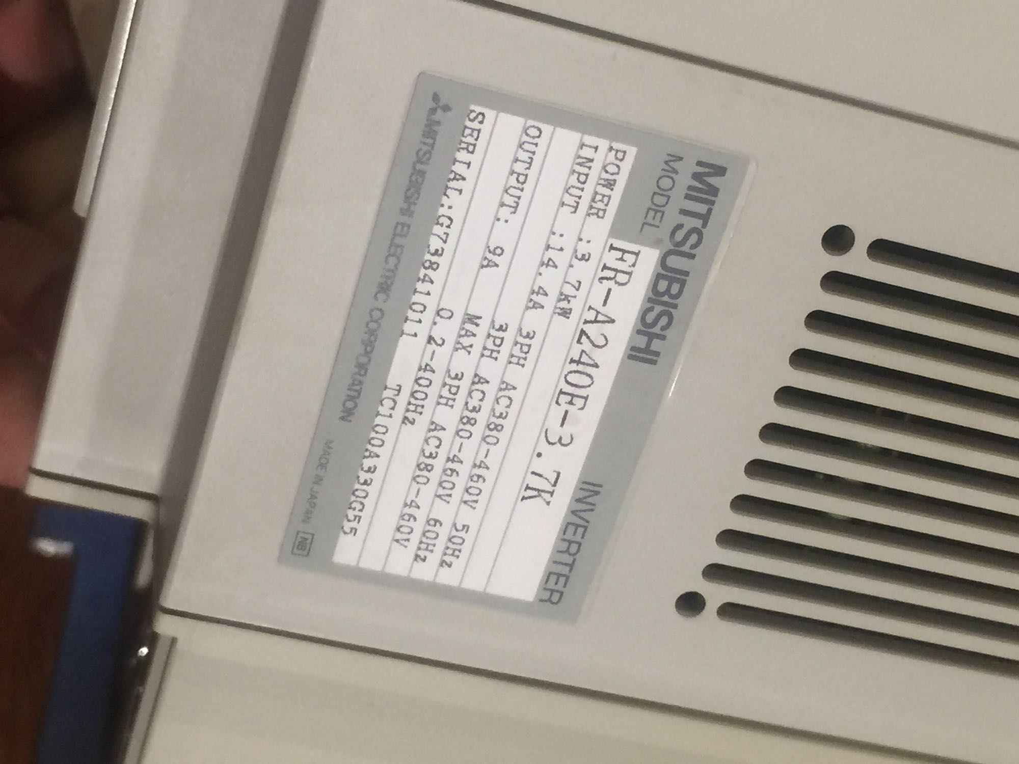 Stock, Mitsubishi, FR-A240E-3.7K, Used - 图片 4