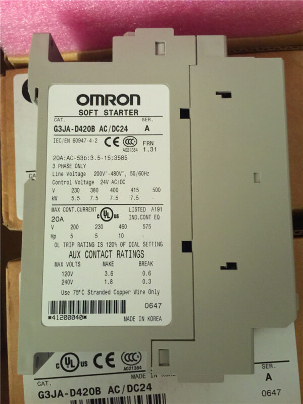Stock, Omron, G3JA-D420B, AC/DC24V, New - 图片 3