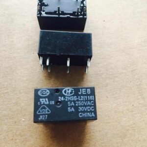 Stock, HongFa,  JE8-24-2HSG-L2(116), 24VDC, New