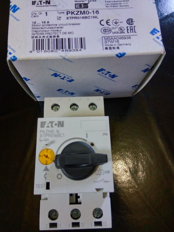 Stock, Eaton, PKZM0-16  10-16A, New