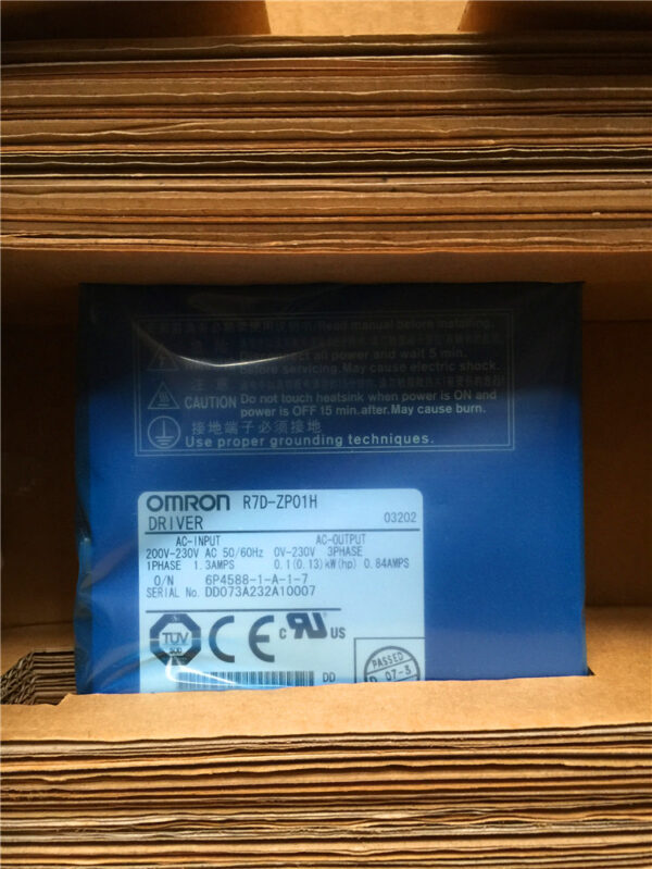 Stock, Omron, R7D-ZP01H, Servo Drive, New