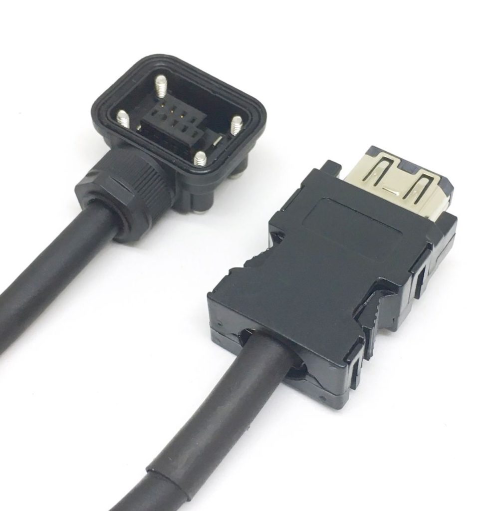 Stock, Mitsubishi, Servo Encoder Cable, MRJ3ENCBL3MA1L, MRJ3ENCBL5M