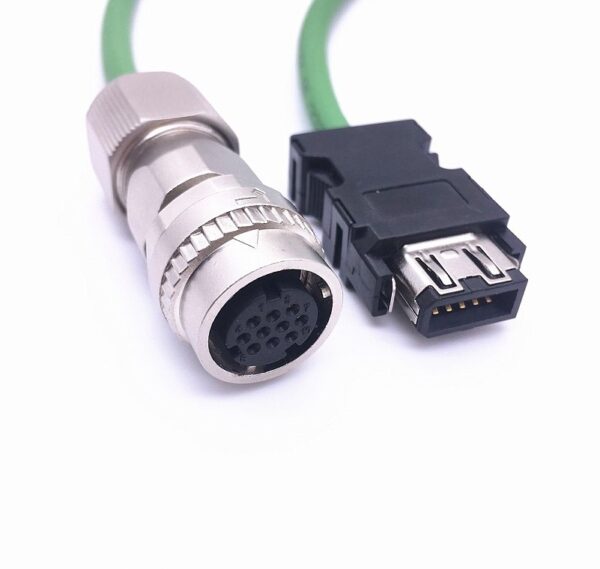 Stock, Mitsubishi Encoder Cable, MR-J3ENSCBL3M-H, MR-J3ENSCBL5M-H, MR-J3ENSCBL8M-H, Elbow connector,New - 图片 2
