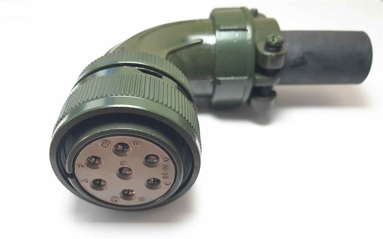 Stock, Servo Connector, MS3108B24-10S, MR-PWCNS2, 7Pin, 24-10S, Female, Elbow, New