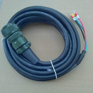 Stock, Mitsubishi Servo Cable, MR-PWCNS5-5M, Straight, 4Pin, 5meters