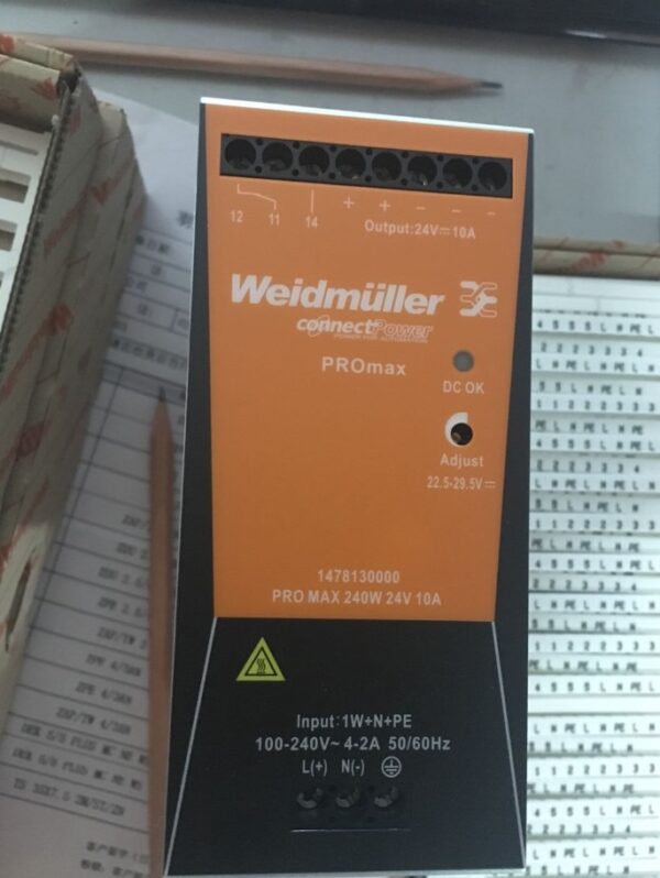 Stock, PRO MAX 240W 24V 10A, Weidmuller, 1478130000