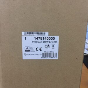 Stock, PRO MAX 480W 24V 20A, Weidmuller, 1478140000
