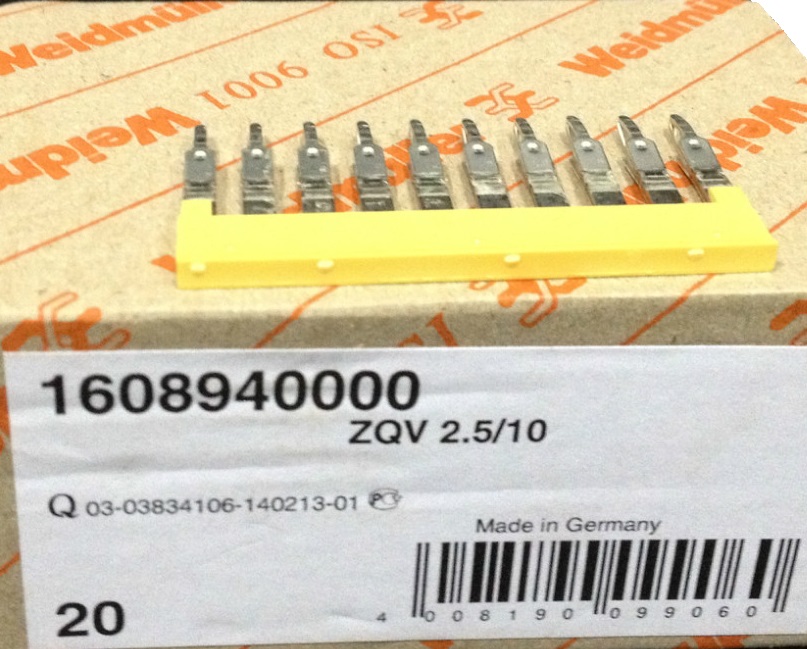 Stock, ZQV 2.5/10, Weidmuller, 1608940000
