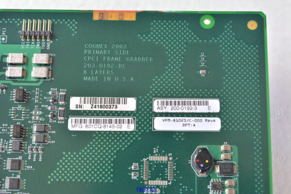 Stock, Cognex, 2003,  203-0192-RC, 801CQ-8145-02, VPM-8102S/C-000 REV A OPT:A, Used - 图片 2